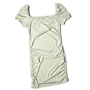 Light Green Maternity Bodycon Dress, Size Small